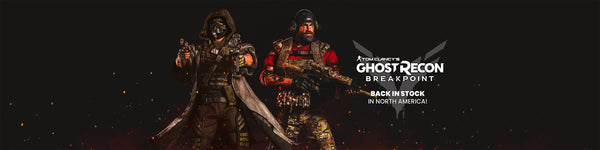 Image of Ghost Recon Breakpoint Nomad and Walker 1/6 Scale Articulated Figures with text: Ghost Recon Breakpoint Back in Stock in North America!