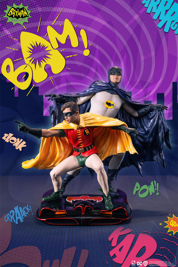 Diorama à l'échelle 1/8 de Batman et Robin