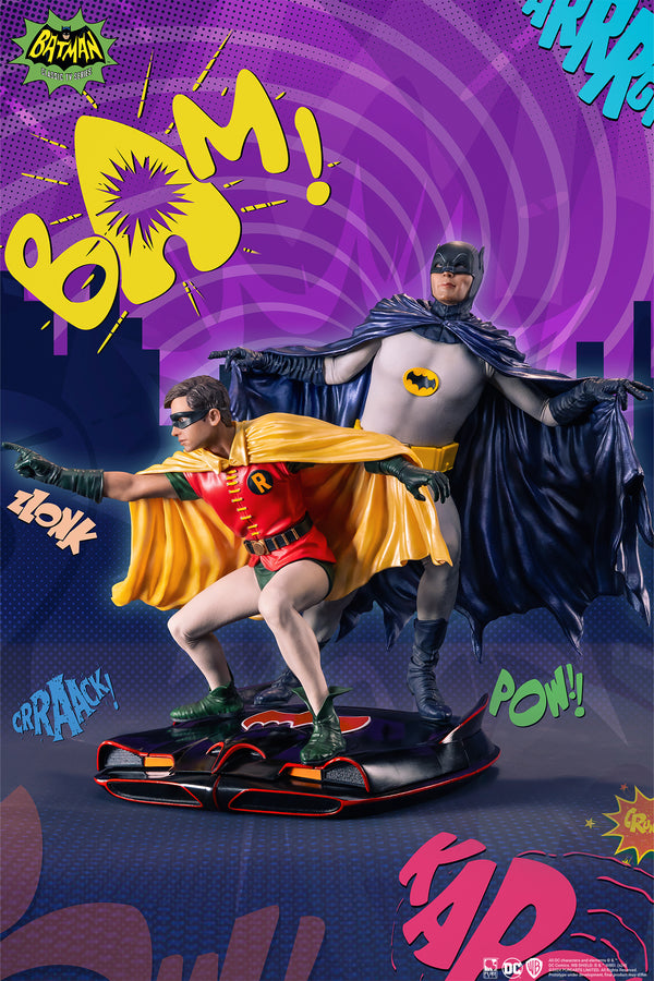 Diorama à l'échelle 1/8 de Batman et Robin