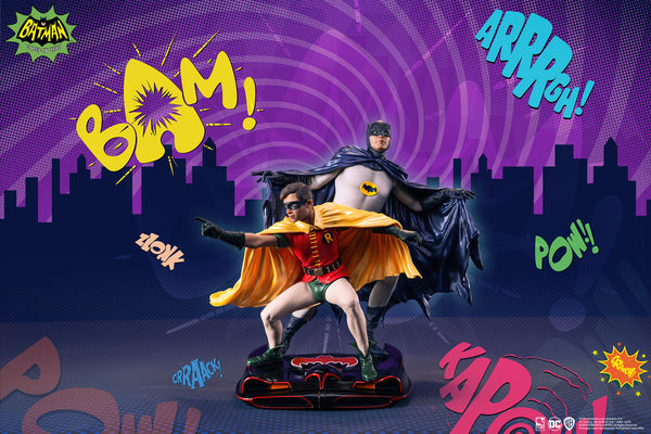 Diorama à l'échelle 1/8 de Batman et Robin