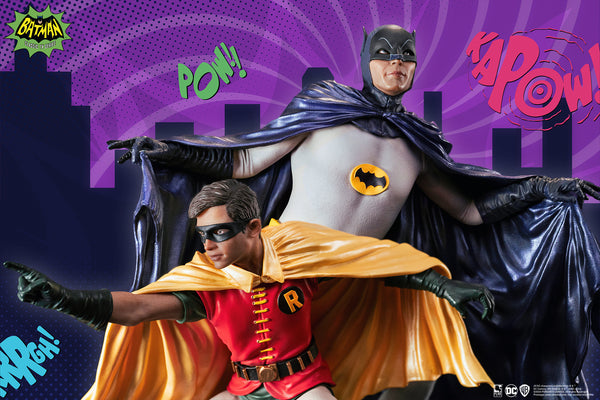 Diorama à l'échelle 1/8 de Batman et Robin