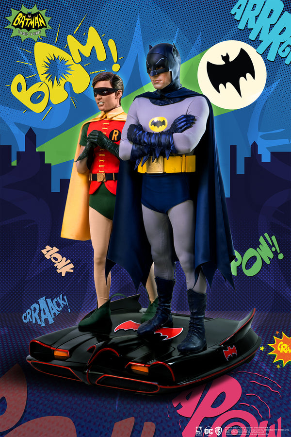 Batman &amp; Robin Diorama à l'échelle 1/4 Édition exclusive