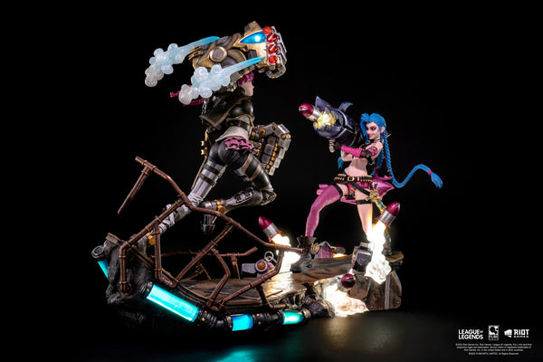 League of Legends Jinx & Vi 1/6 Scale Statue Bundle