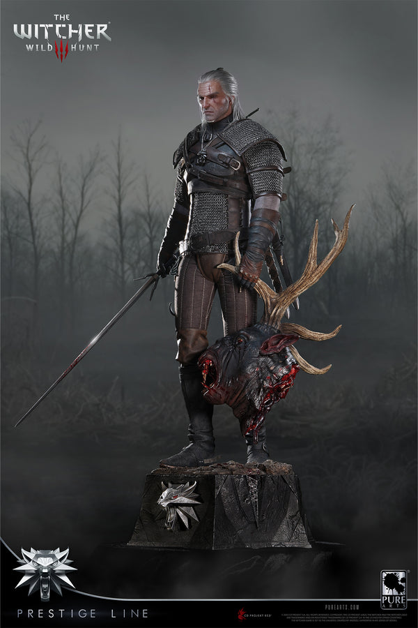 Prestige Line - The Witcher 3: Wild Hunt Geralt of Rivia 1/2 Scale Statue